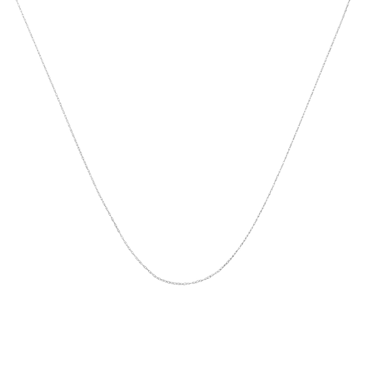 Solid 10K Gold Rope Chain 0.5MM with Spring Ring