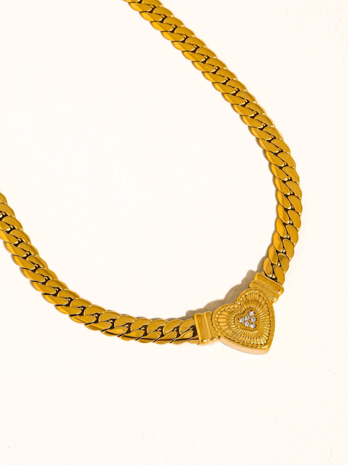 Heart Pendant Chain Necklace