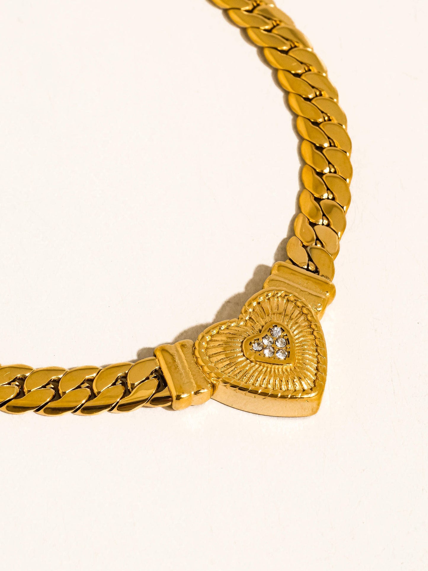 Heart Pendant Chain Necklace
