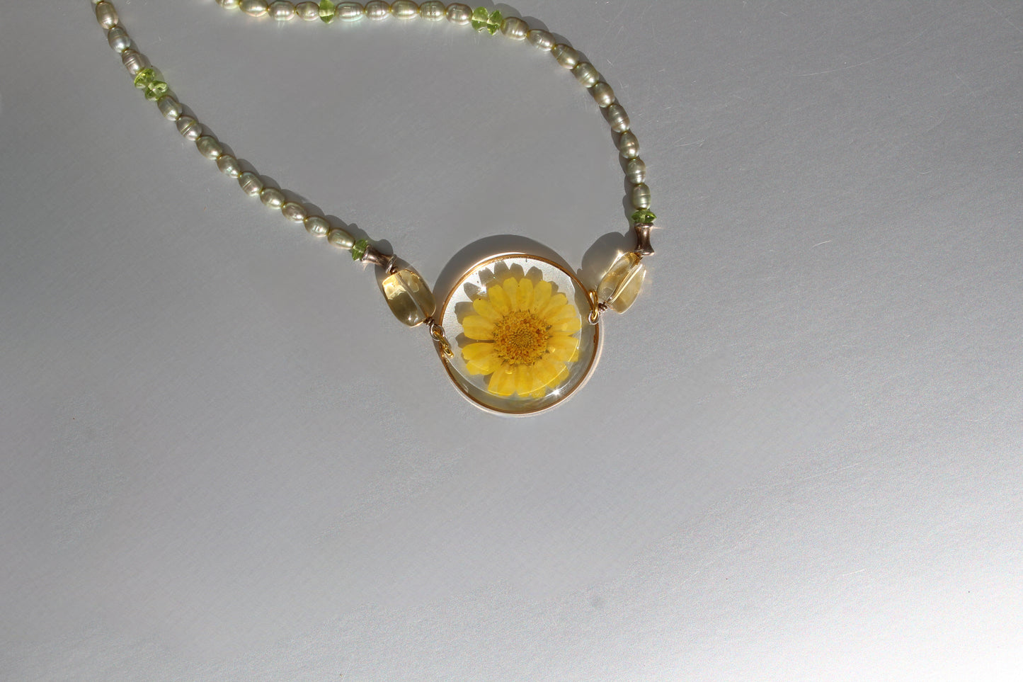 Golden Meadow Bloom Necklace