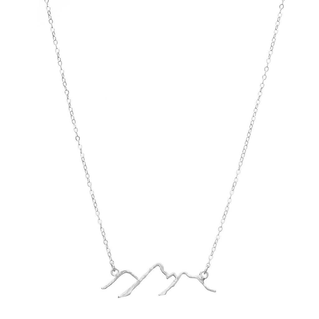 Silver Plate - Mountain Necklace