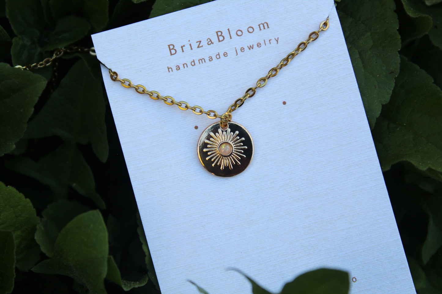 October - Cosmos- Birth Month Flower Necklace-18K Gold Plated