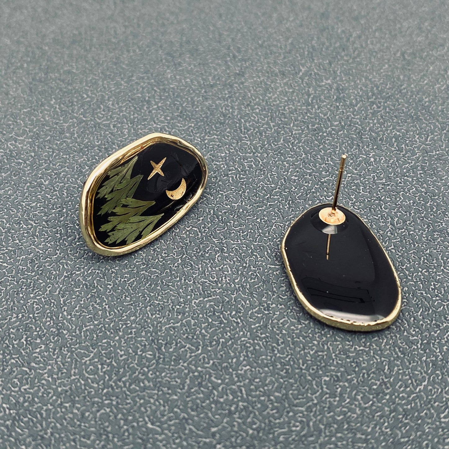 The Starry Sky Geometric Ear Studs