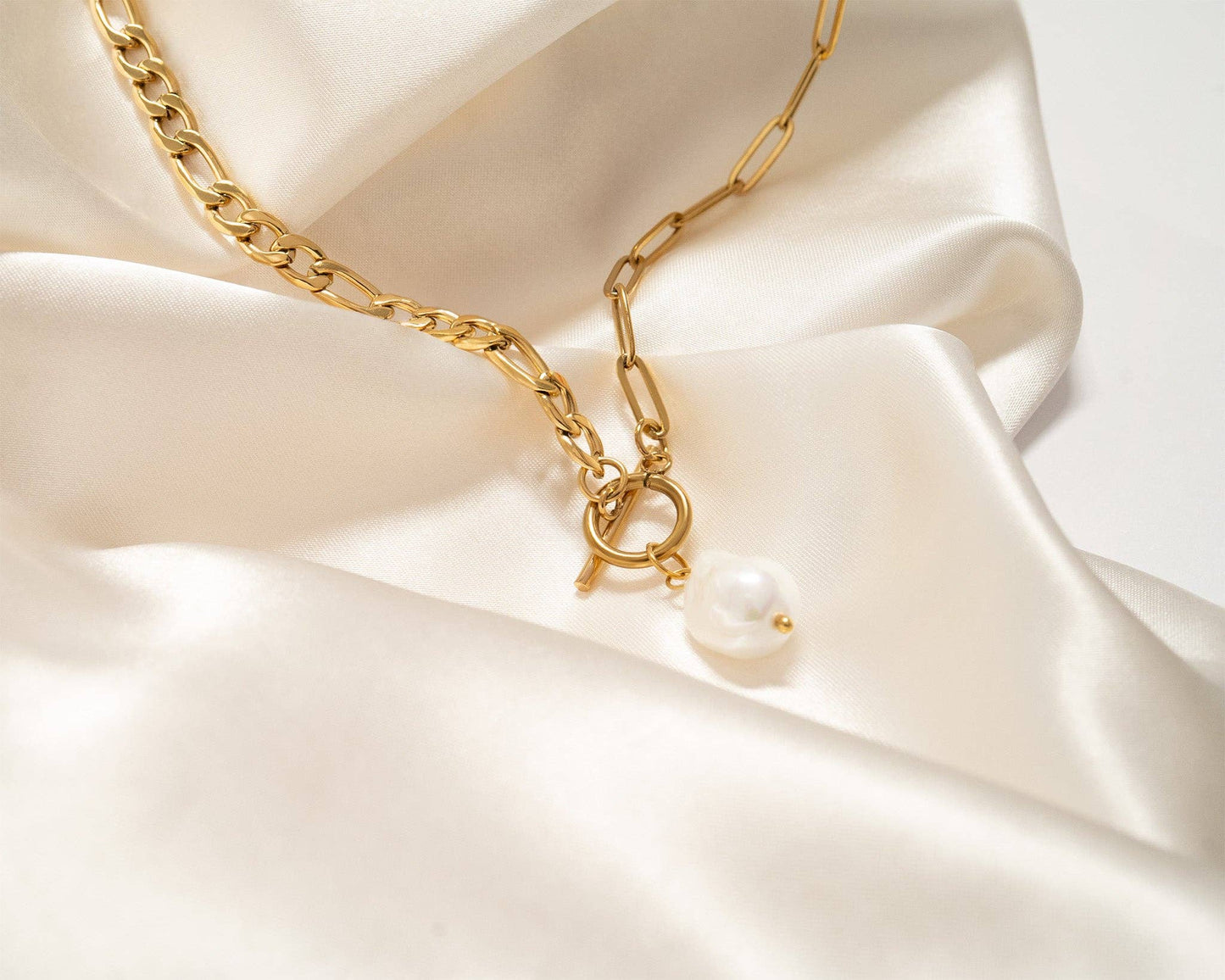 Freshwater Pearl Charm Necklace