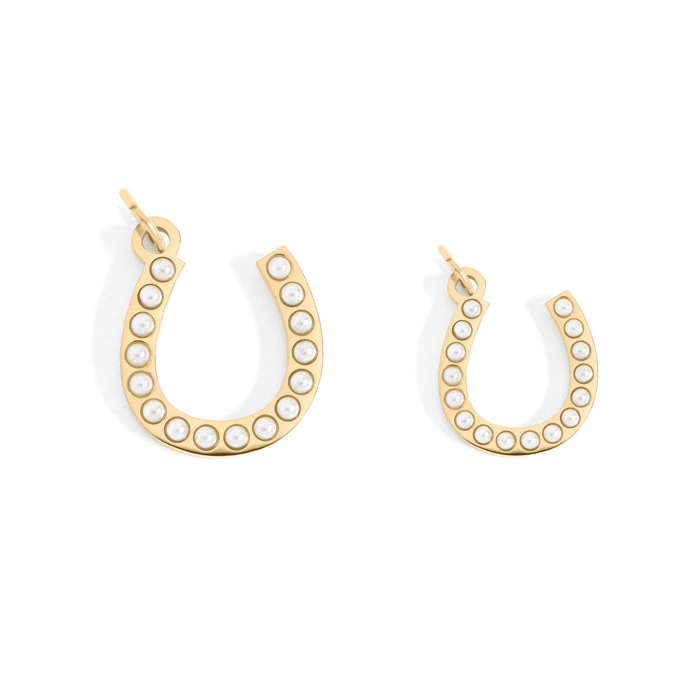 Pearl Beaded Horseshoe Charm
