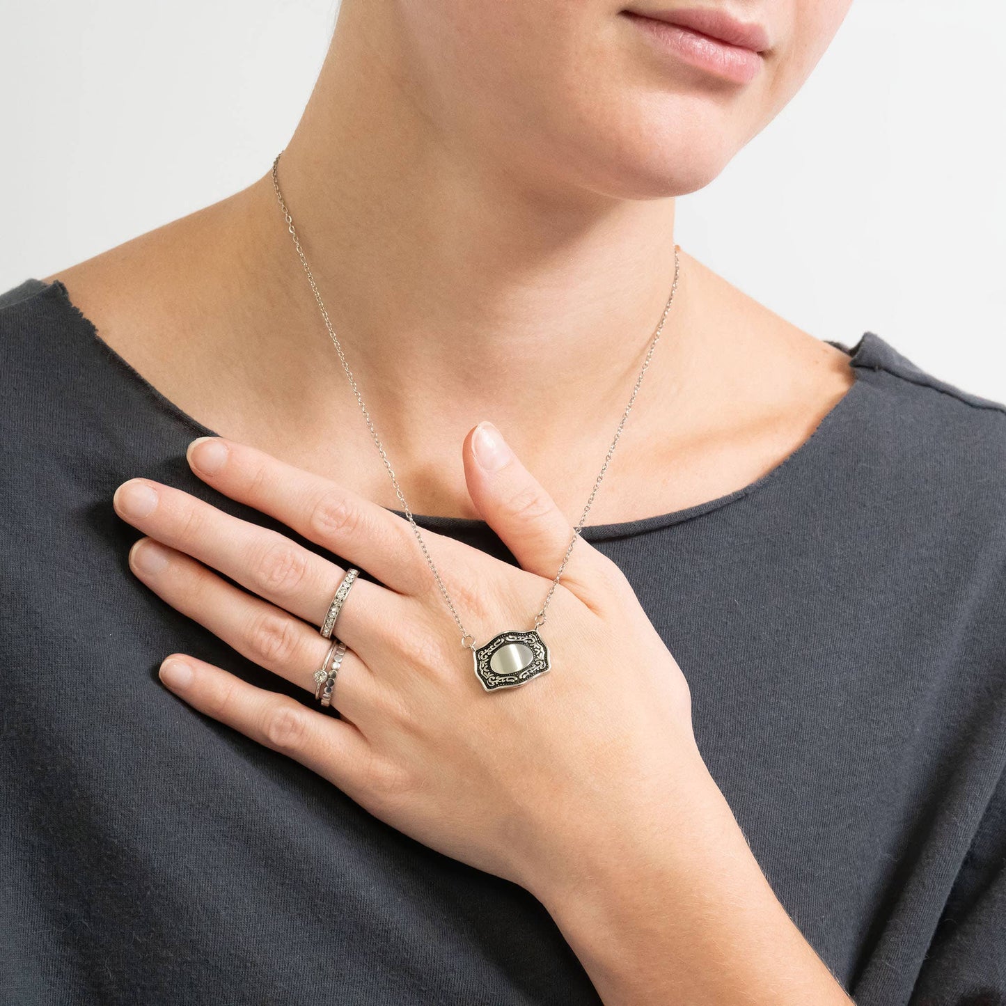 Engravable Belt Buckle Charm 18K Gold PVD