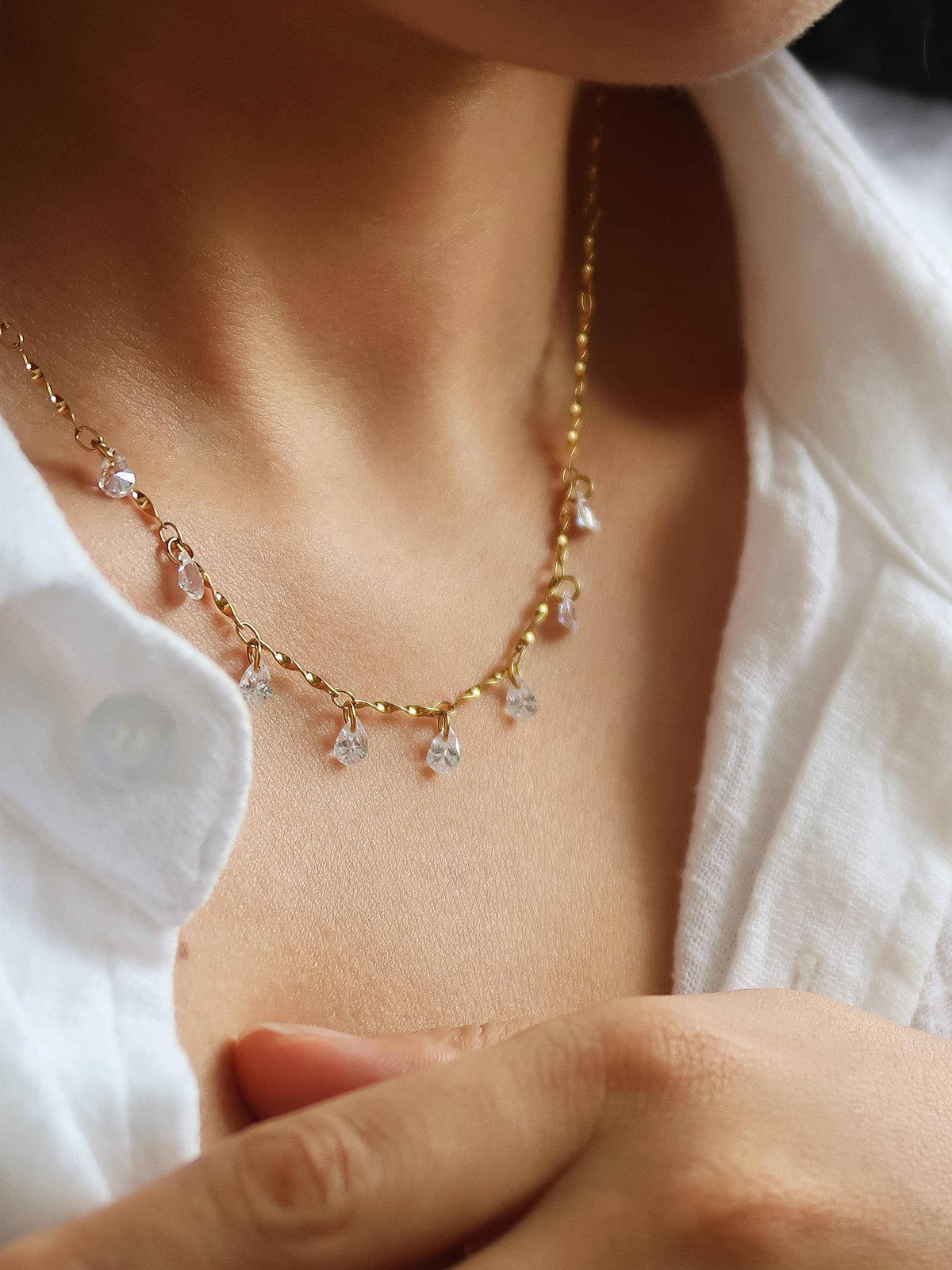 Teardrop Chain Necklace
