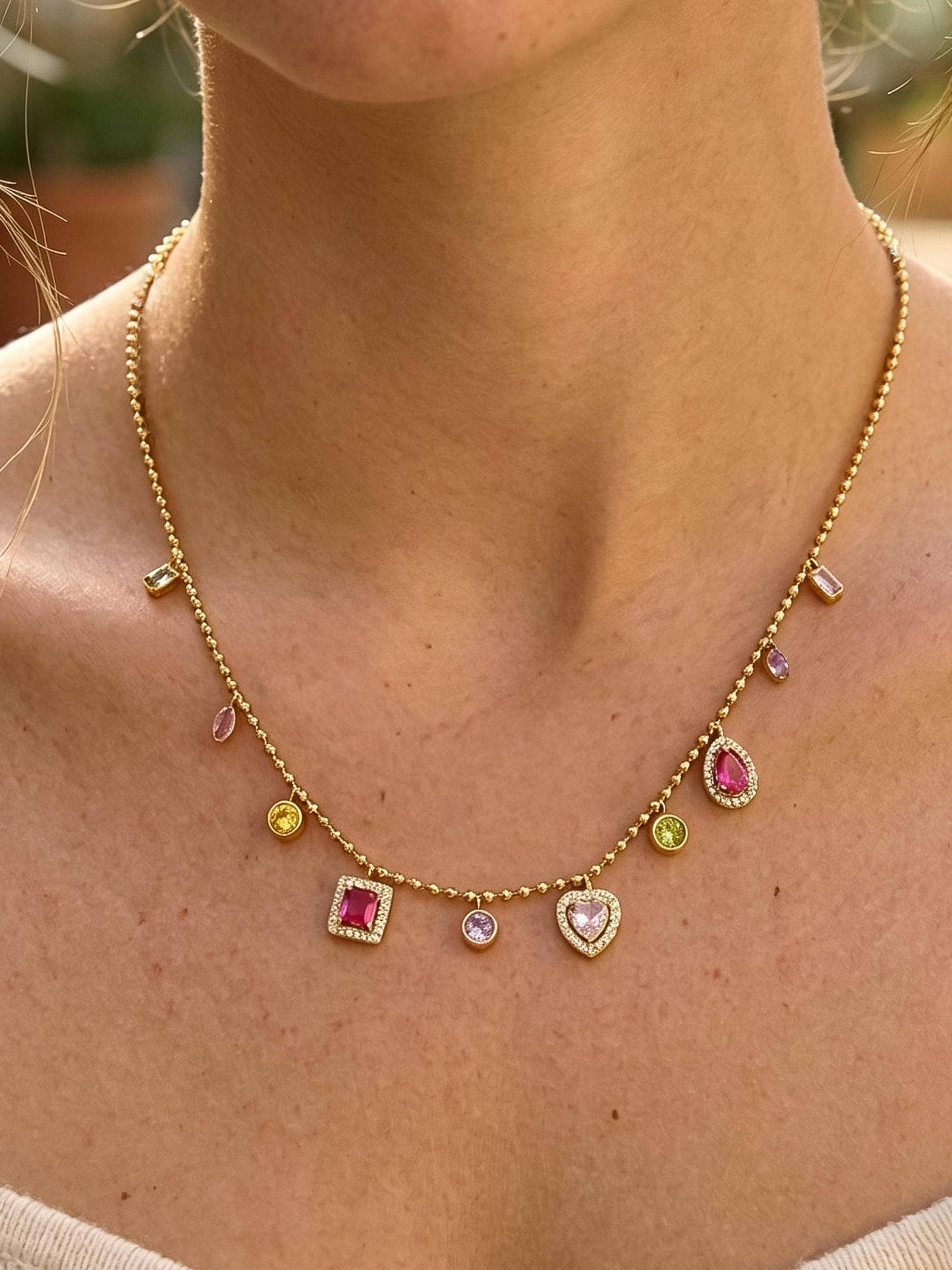 Colorful Charm Necklace