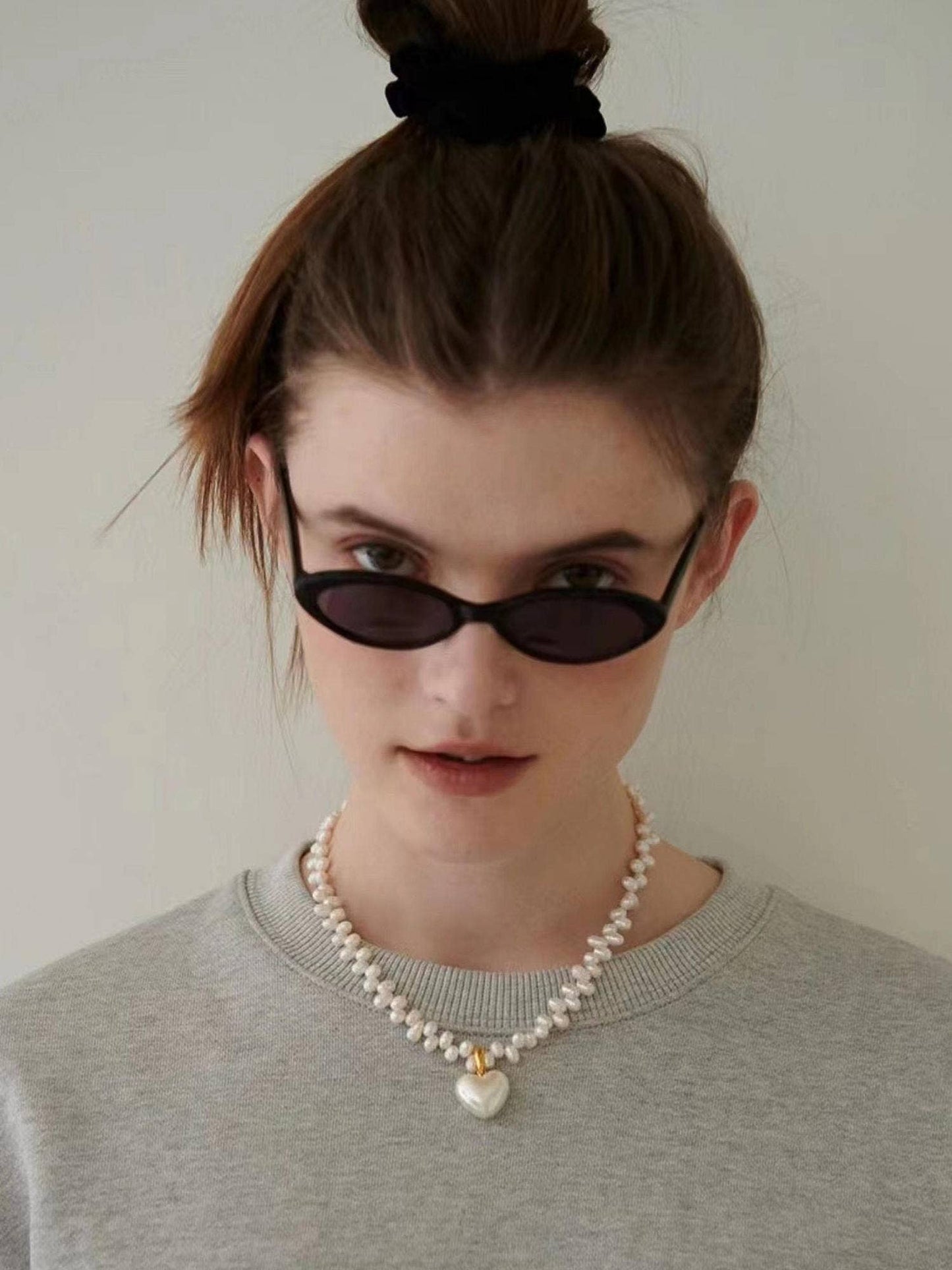 Pearl Heart Choker