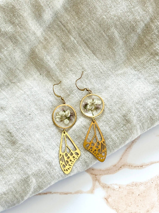 Babys Breath and Capsia | Brass Jewelry