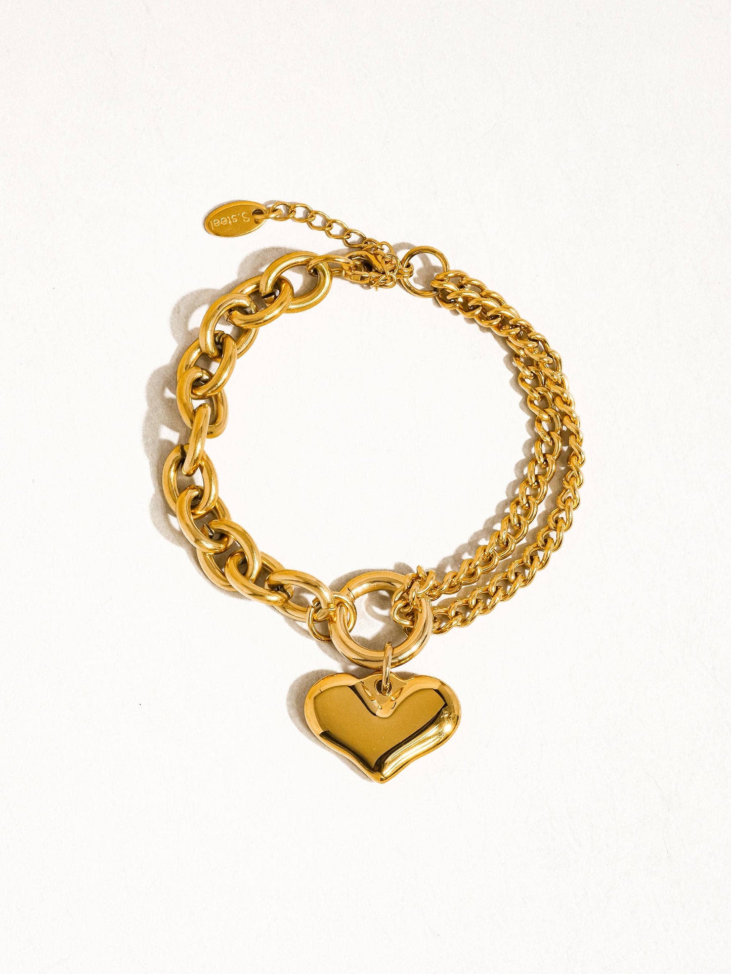 Heart Chain Bracelet