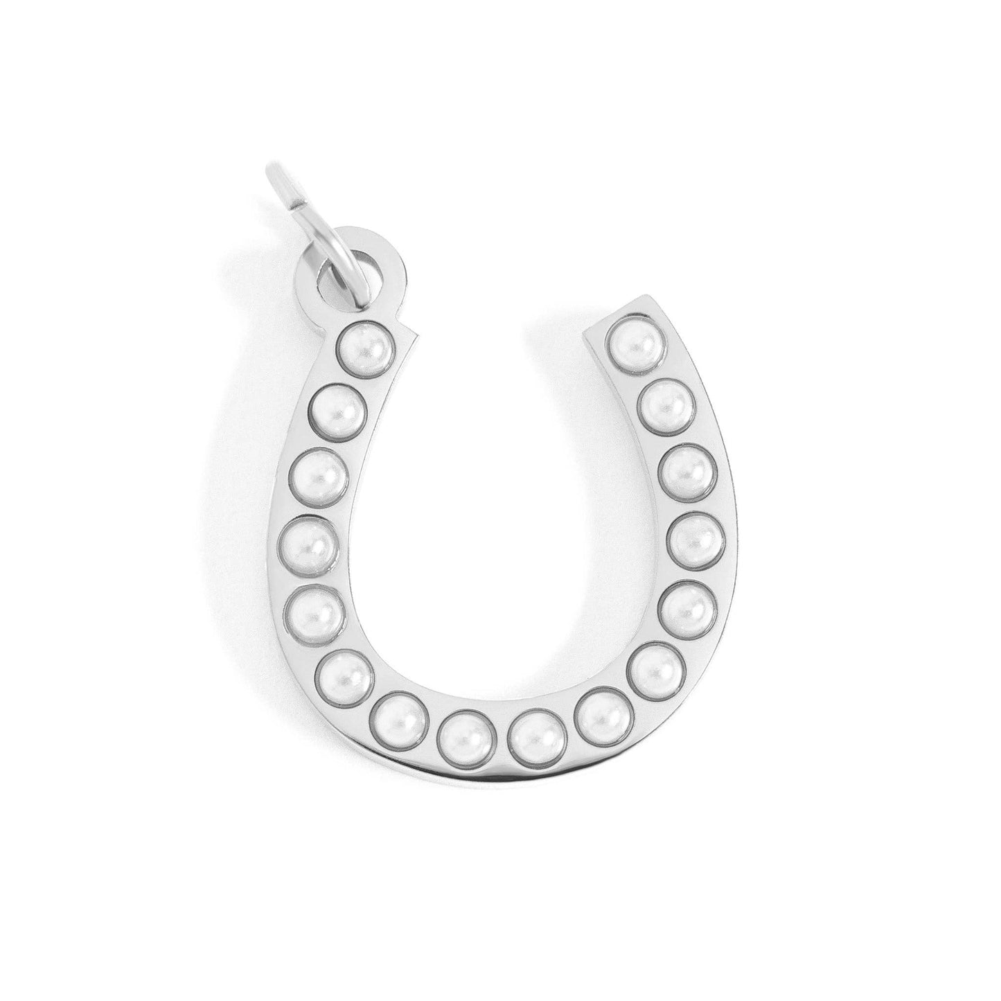 Pearl Beaded Horseshoe Charm