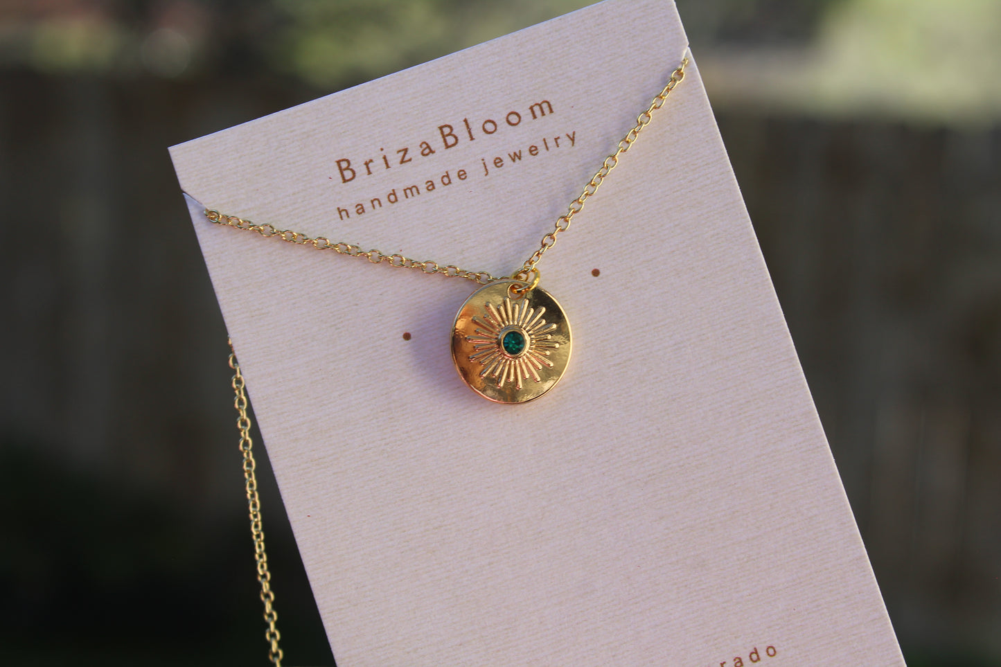 May Birth Flower: Lily of the Valley 18K Gold Plated Necklace