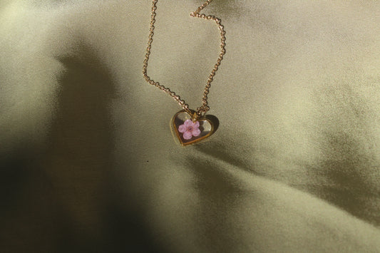 Blush Pink Gold Necklace