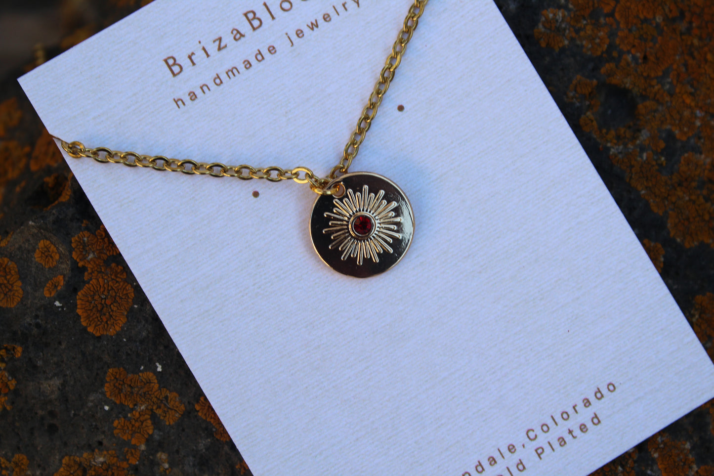 January Birth Flower Snowdrop 18K Gold Plated Necklace