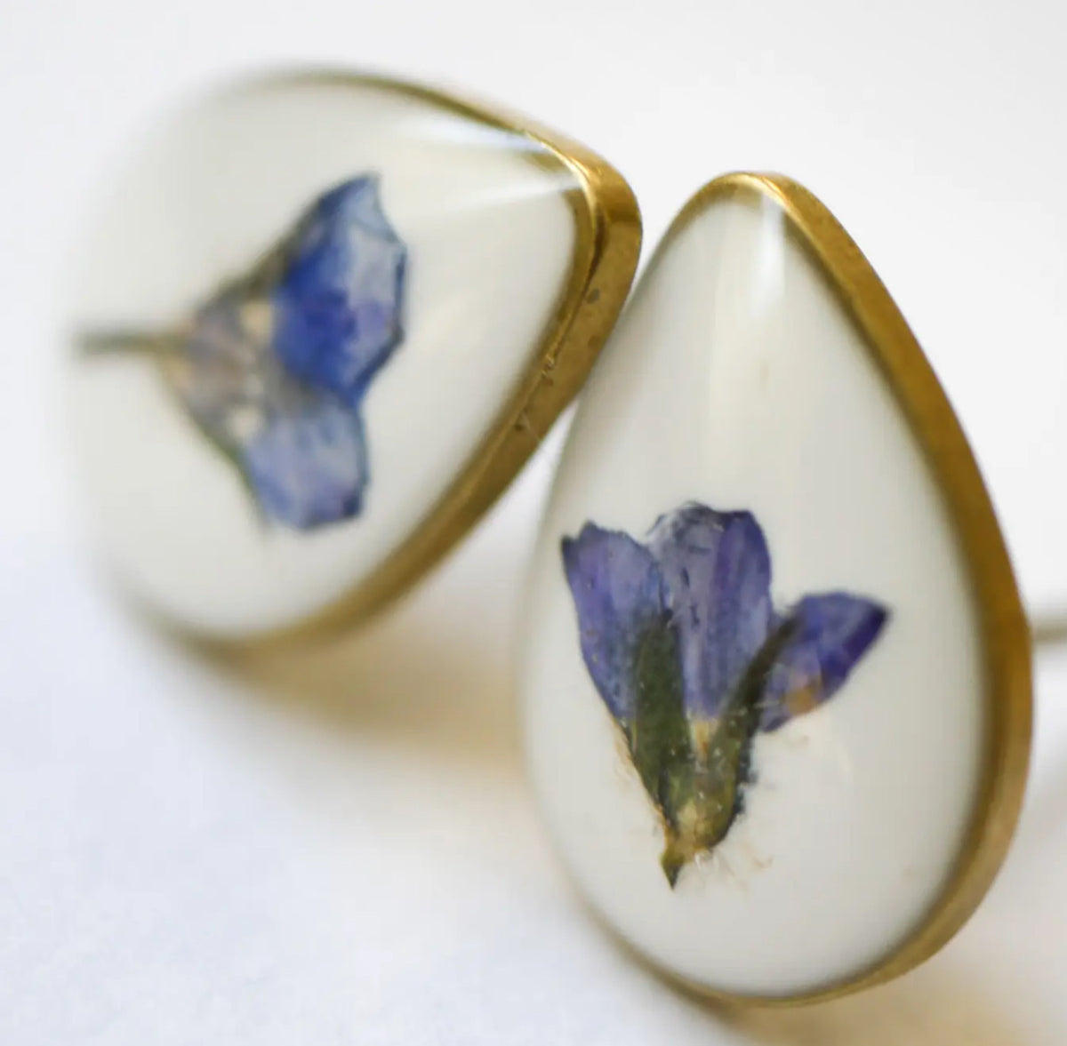 Forget-Me-Not Teardrop Studs