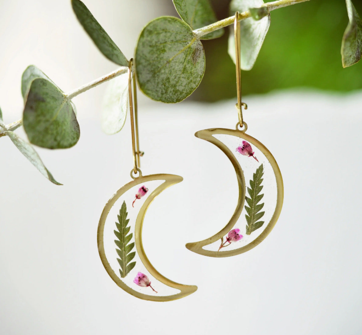 Moon Flower Earrings