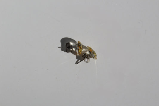 Golden Meadow Floral Stud Earrings