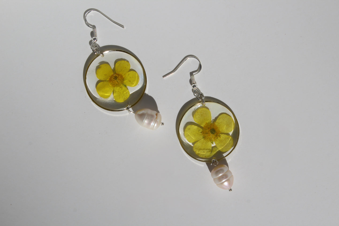Buttercup Bloom Pearl Earrings