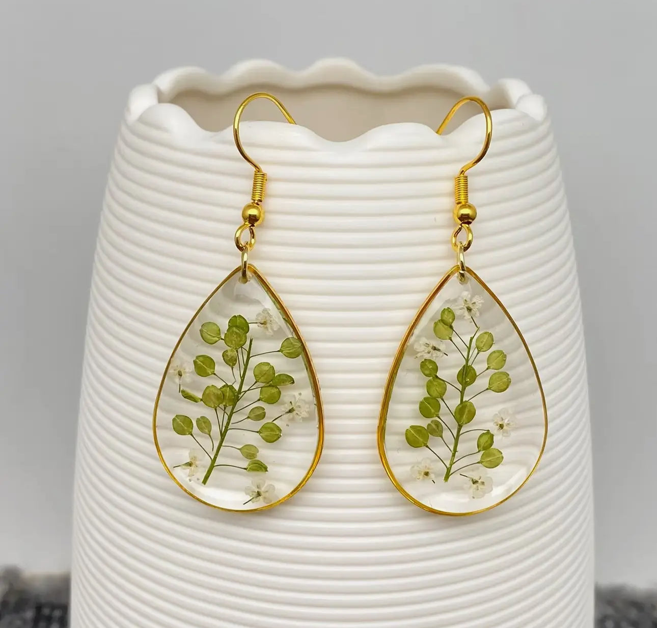 Lepidium Apetalum Drop Earrings