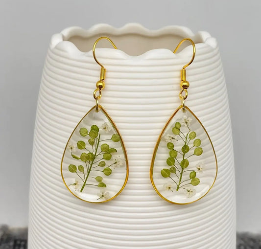 Lepidium Apetalum Drop Earrings