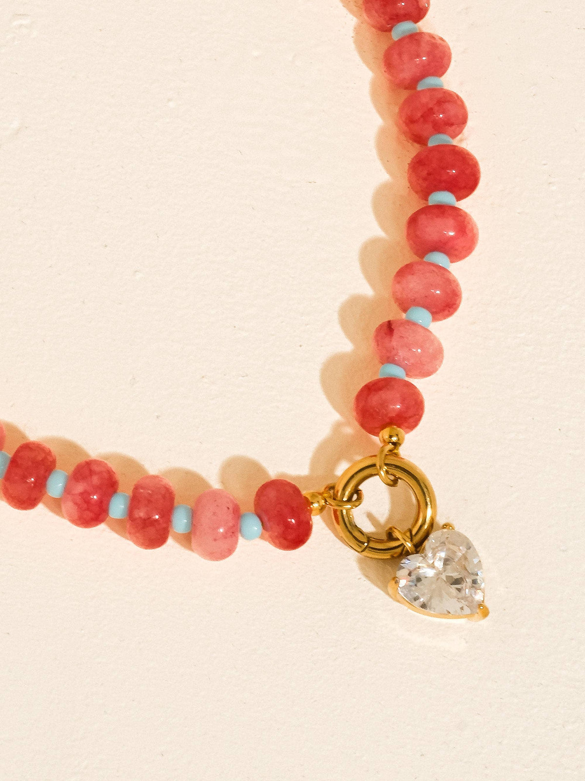 Boho Beaded CZ Necklace