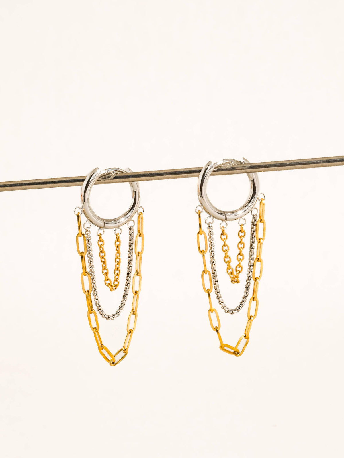 Multi Chain Drop Earrings
