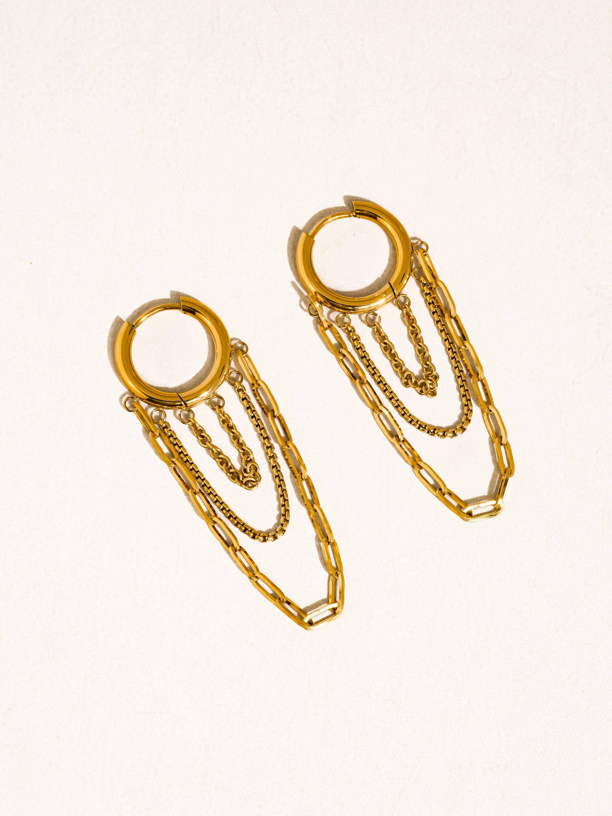 Multi Chain Drop Earrings