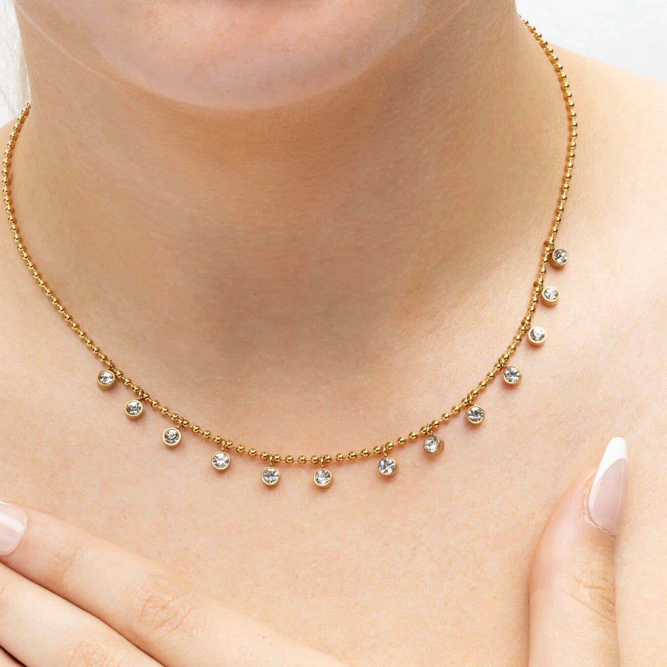 Stone Dangle Necklace