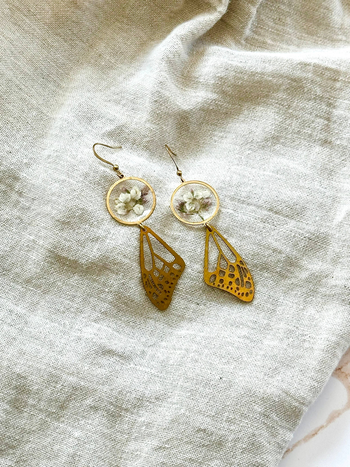 Babys Breath and Capsia | Brass Jewelry